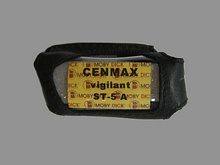 Чехол на сигнализацию CENMAX vigilant ST-5A кобура на подложке с кнопкой,черная кожа