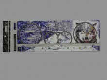 Вставка в панель приборов для ВАЗ 2108 - 099 (высокая панель), волк