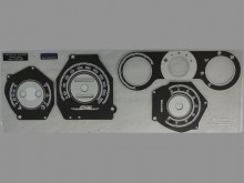 Вставка в панель приборов для Шевролет Ланос (с тахометром), черная