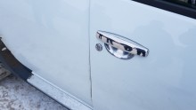 Комплект наружных накладок двери под ручки для Renault Duster (Рено Дастер),Nissan Terrano (Ниссан Террано)