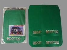 Брызговики "SPARCO" большие, зелёные