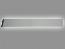 Полоса на лобовое стекло для ВАЗ 2101-21099,иномарок (без надписи),серебристая