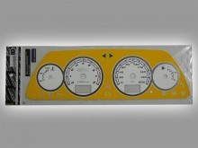 Вставка в панель приборов для ВАЗ 2113 - 15 (2 широких окна), желтая