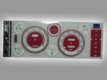 Вставка в панель приборов для ВАЗ 2104, 2107, красная